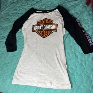 Harley Davidson Motorcycle Biker Grand Turk Half Sleeve Shirt Size Small